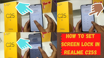 How to Set screen lock in REALME C25S,C25Y,C25| How To Set Pattern Lock in Realme C25s