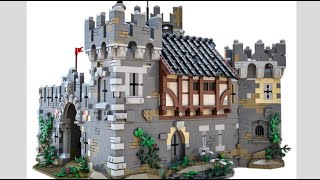 Medieval Lions’ Castle MOC 7 500+ bricks TIMELAPSE BUILD