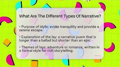 What Are The Different Types Of Narrative? - The Prose Path