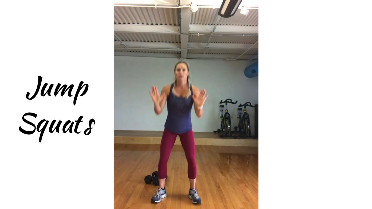 How to perform Jump Squats YouTube