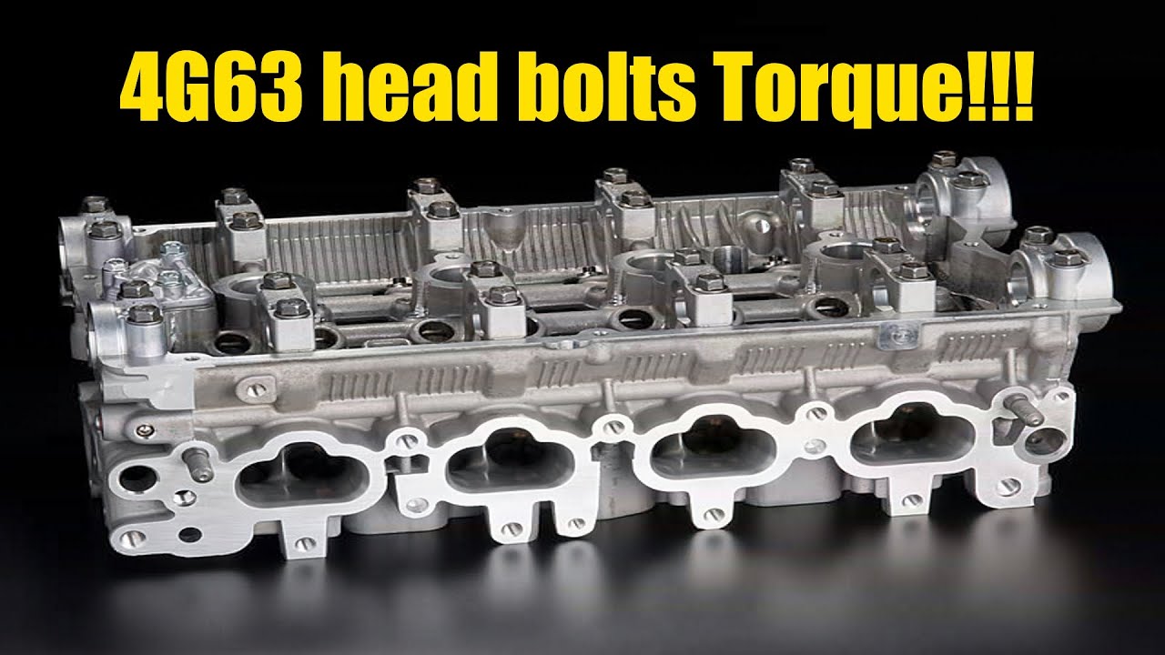 How to Torque Head bolts on 4G63t 2G Eclipse 9599 YouTube