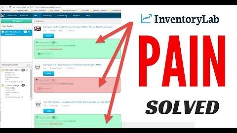 InventoryLab PAIN fixed for Amazon Sellers (FBA): Instant Answer to "Can I Sell It?"