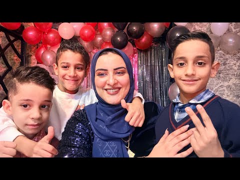 حفله عيد ميلاد موكا وفارس واسر يوم قمر بس قفل بخناقه علي الديق عالم لوما