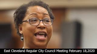 East Cleveland Regular City Council Meeting February 18,2020