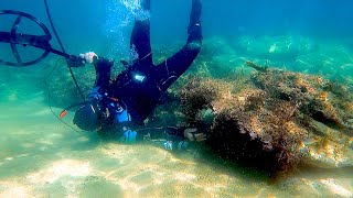 We Found THIS!! Searching 150m in Underground Train TUNNEL |Underwater Metal Detecting|