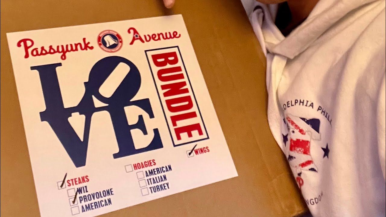 The Passyunk Avenue Love Bundle experience, UK version of making Cheesteaks and Wings!