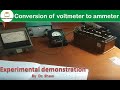 Conversion of Voltmeter into ammeter | Experiment | Voltmeter into ammeter