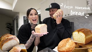 THE EASIEST HOMEMADE BREAD YOU'LL EVER MAKE!!! *RECIPE* 🍞🥯🧈