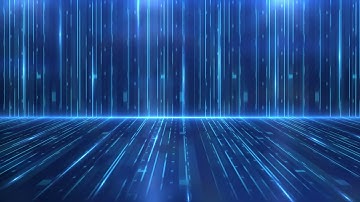 4K blue technology loop line background video