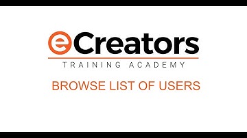 Browse List of Users - How to, Moodle, Learnbook, LMS, eCreators