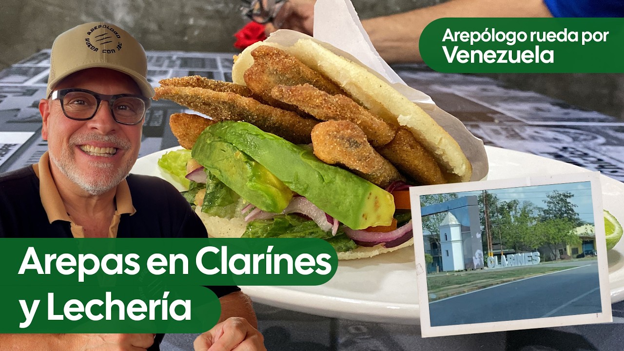 Probando arepas en Clarínes y Lechería