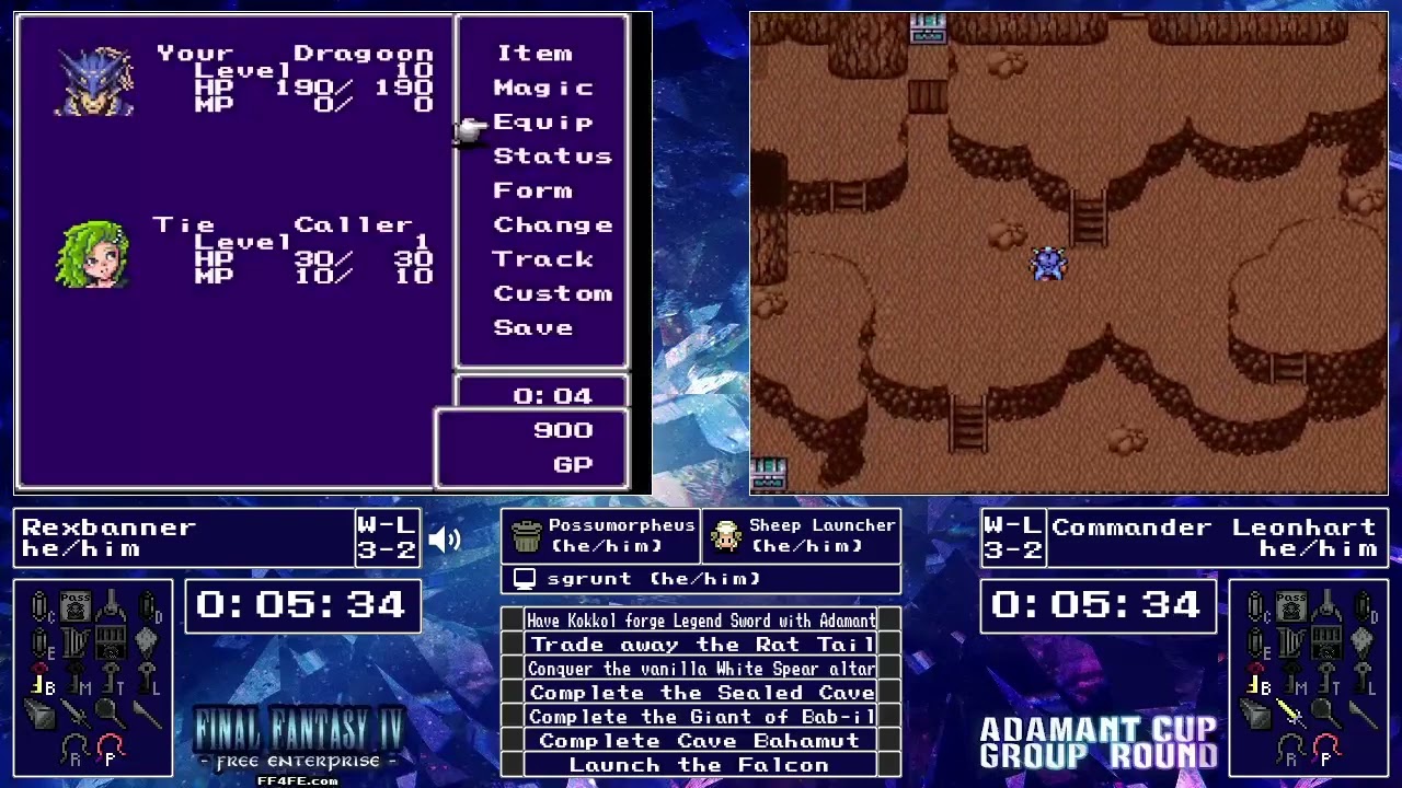 FF4FE Adamant Cup - Group Stage Tie-Breaker - Dragoon Helm - Rexbanner vs Commander Leonhart [4/2/22