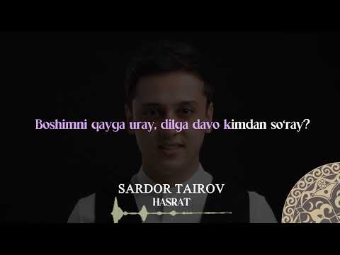 Sardor Tairov- Hasrat | Milliy Karaoke