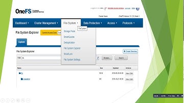 How to create SMB share in EMC One FS Isilon