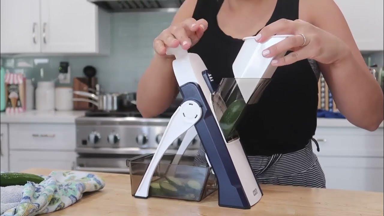 DASH Safe Slice® Mandoline Slicer, Julienne + Dicer for Vegetables, Meal  Prep & More with 30+ Presets & Thickness Adjuster - Aqua [Video] [Video]