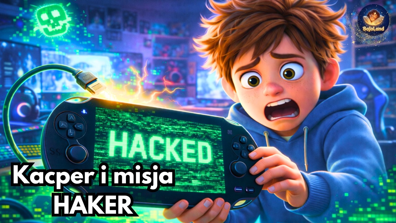 😱Kacper i misja HAKER🎮💥Audiobook dla dzieci o grach. Pouczająca historia na dobranoc