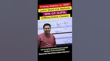 Analysis of CBSE Class 12 Math 2024 | Learn Short-Cut Methods with O.P. GUPTA #mathmission