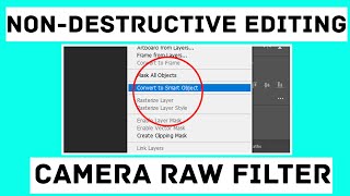 Edit photo on CAMERA RAW filter non-destructively with SMART OBJECT screenshot 4