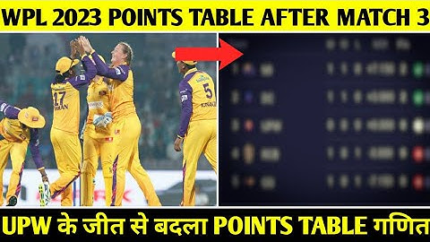 WPL Points Table 2023 - After UPW vs GG match | WPL Points Table & Playoffs
