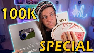LEARN THE BEST CARD TRICK! - 100K SILVER PLAY BUTTON SPECIAL!! - Day 31