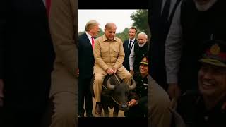Shahbaz Bhains sharif Trump Modi Bhains ko danda kyun maara funny