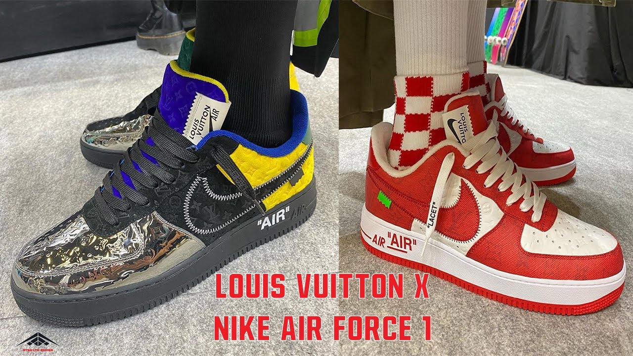 A Whole Bunch Of Louis Vuitton x Nike Air Force 1s Have Been Revealed In  Paris •