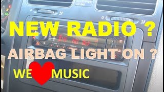 MK5 VW Radio Upgrade Precaution - Passenger Airbag Light