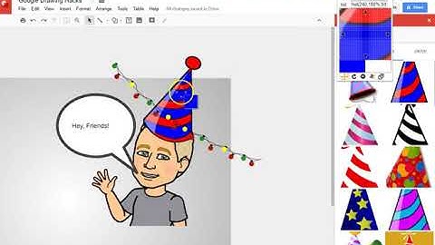 Google Drawings: Color picker and Transparent Overlays/Backgrounds