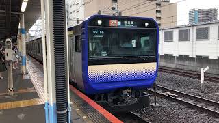 E235系1000番台クラF-02編成+クラJ-11編成船橋発車