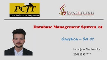 Question Set 02 | Database Management System | Java Institute