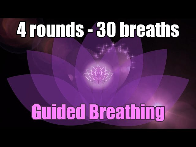 Guided Breathing - 4 FAST rounds with Mantra Brahmananda Swaroopa class=