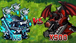 PVZ Fusion 3.1 Challenge! 5 Ultimate Plants Fusion VS 500 Gatling Football Zombie - Who Will Win?