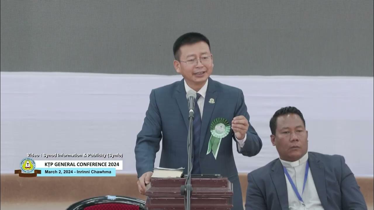 Rev. Z. John Malsawma Colney KTP General Conference 2024 YouTube