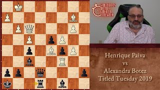 Thumbnail for Five Minutes with Ben: Henrique Paiva vs Alexandra Botez, Titled Tuesday 2019