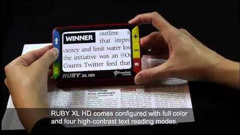 RUBY XL HD Low Vision Portable Reading Machine