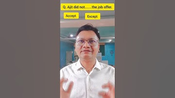 Accept vs Except #devspoken #english #viral