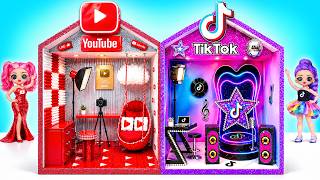 Huntrix & Lily Lovebraids Social Media Prom Dress Glow Up! 10 Crafts for Dolls | TuLaLoo Mini House