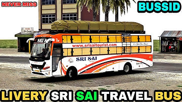 LIVERY SRI SAI TRAVELS BUS MOD For Bus Simulator Indonesia || Bussid Mod || Offroad Gamers ||