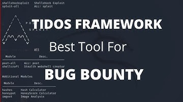 How to Install and Use TIDOS Framework || Best tool for BugBounty