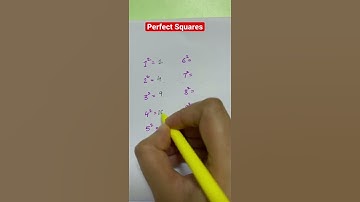 How many Perfect Squares do you know? #math #youtube #shorts #tutor #mathtrick #learning #youtuber