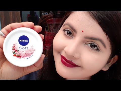 Nivea soft light moisturizer berry blossom with vitamin e & jojoba oil review & demo | RARA