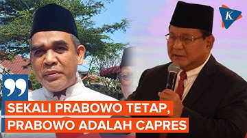Gerindra Beri Sinyal Prabowo Ogah Jadi Cawapres Siapapun Pasangannya