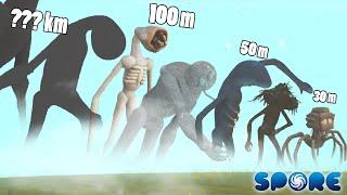 Scary Titan Size Comparison | Scary Titan Battle [S1] | SPORE