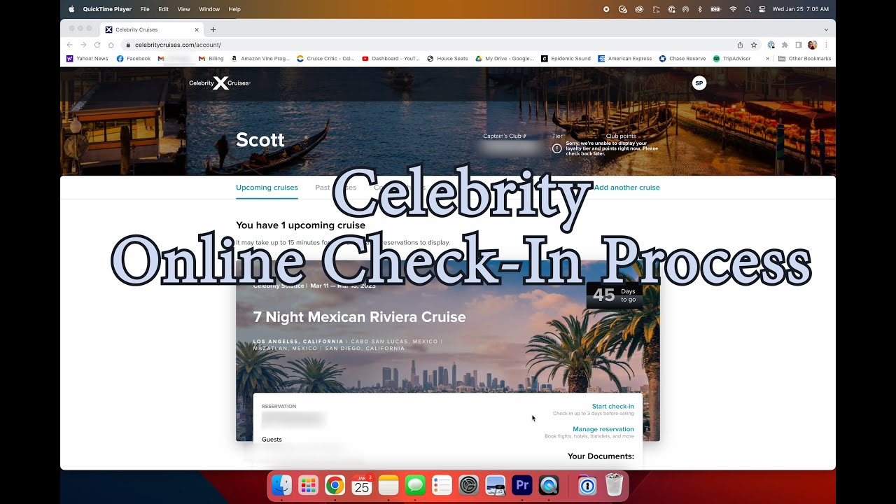 celebrity cruises online check in