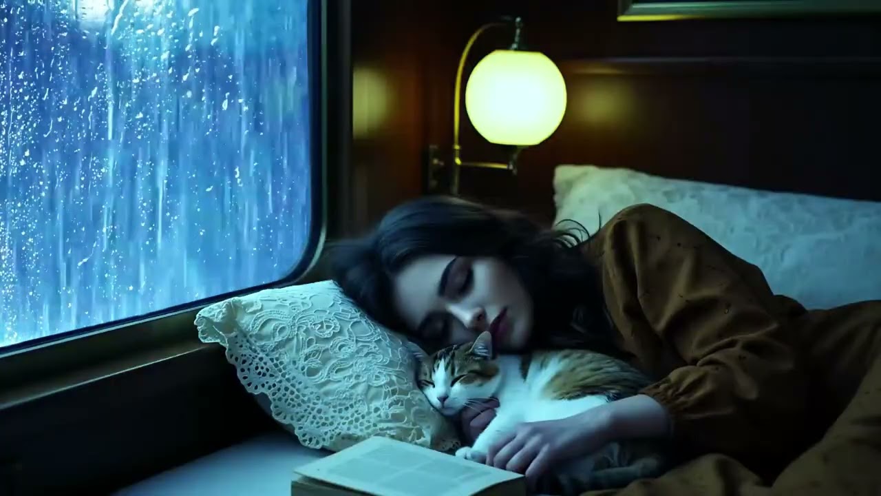🌩️Rainy Midnight in a Cozy Camper 🚐🌧️ Thunder Sleep