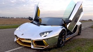 ONBOARD RIDE IN THIS CRAZY CHROME LAMBORGHINI AVENTADOR!