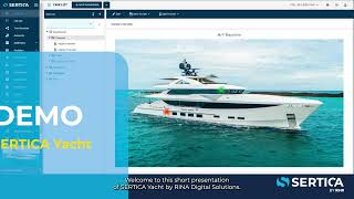 Introduction to use SERTICA yacht | SERTICA DEMO |  Yacht Maintenance Software