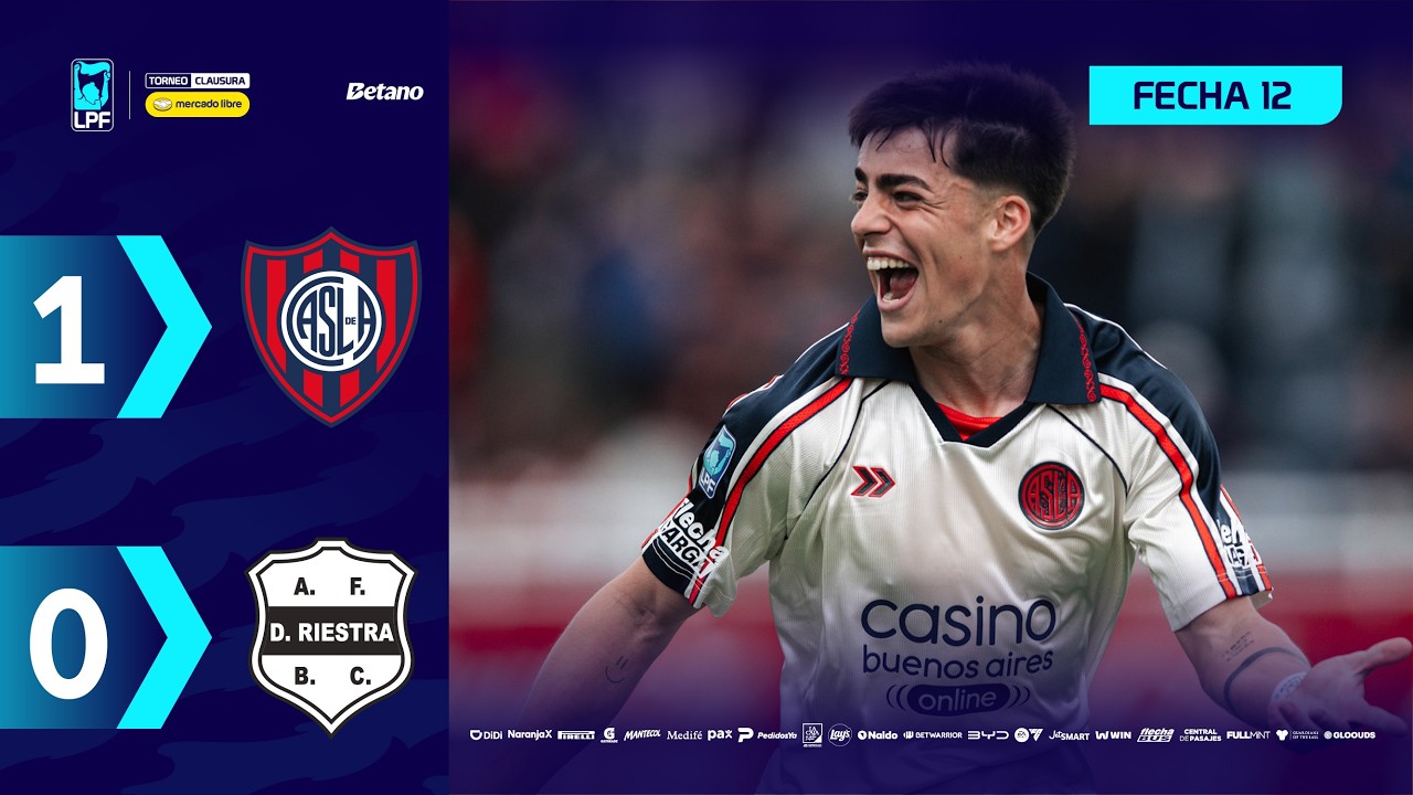 [아르헨티나 리그] SAN LORENZO 1 : 0 DEPORTIVO RIESTRA | Resumen del partido | #TorneoMercadoLibre Clausura 2