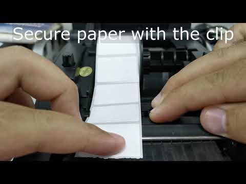 How to Install Barcode Label Printer Sticker Paper Roll