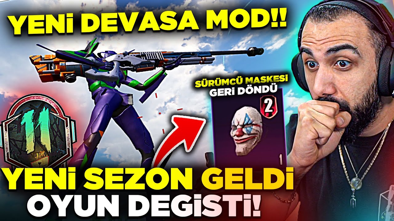 YENİ SEZON 11 GELDİ OYUN DEĞİŞTİ!! 😮 SEZON 2 SÜRÜMCÜ MASKESİ GERİ DÖNDÜ!! YENİ MOD | PUBG MOBILE